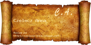 Czelecz Anna névjegykártya